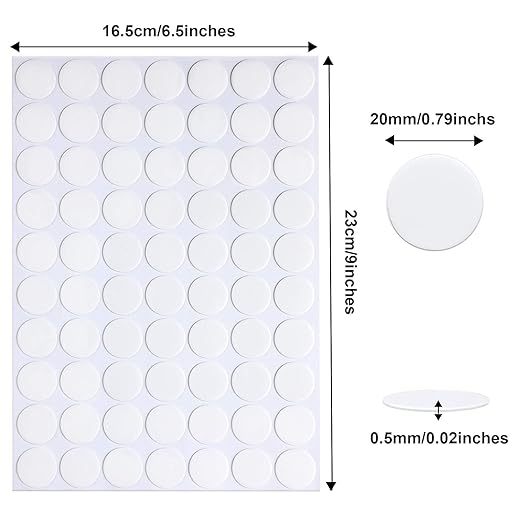 JANYUN 140 Pcs Adhesive Dots, Putty Clear Tack No Trace Small Tape Stickers | - Image 2