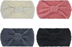 DRESHOW Knit Crochet Headband for Women Ear Warmer Soft Turban Stretch Warmer Headbands Winter Fashion Head Wrap