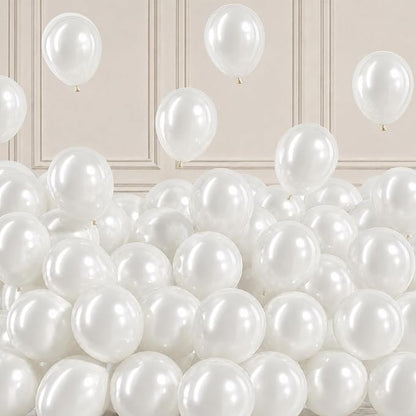 Pearl White Balloons by Togvu