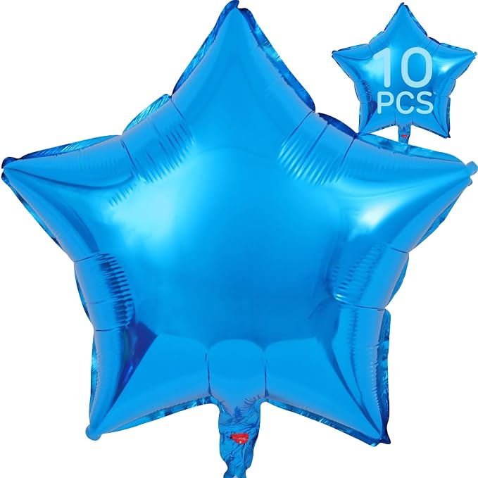 Blue Star Balloons 18 Inch by VHUWE