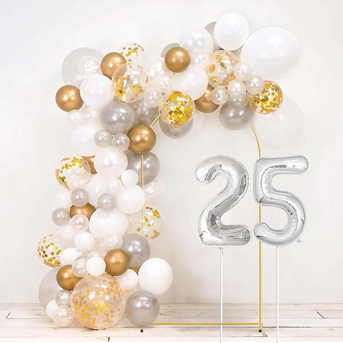6.6FT Gold Metal Arch Backdrop Stand, Square Balloon Arch Stand Wedding Frame - Image 5