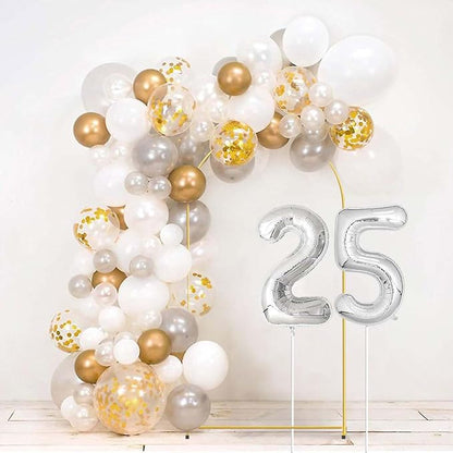 6.6FT Gold Metal Arch Backdrop Stand, Square Balloon Arch Stand Wedding Frame - Image 5
