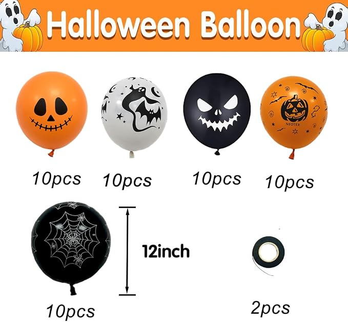 Halloween Decoration Balloons, Yard Backdrop Party - Image 2
