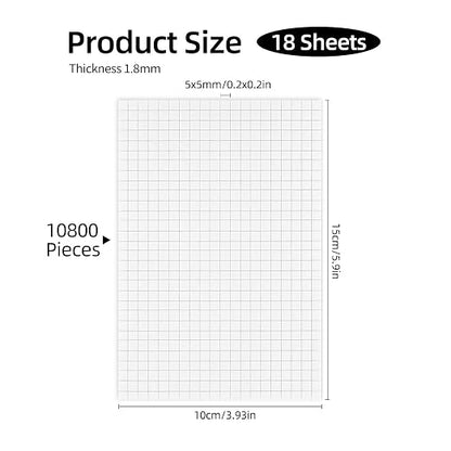 10800Pcs Double-Sided Adhesive Pads, 18 Sheets Foam Dots Adhesive Foam Square - Image 2