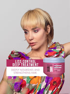 Salon In Recamier Liss Control Deep Treatment Mask – 10.58 oz | Anti-Frizz & Smoothing Hair Mask with Keratin & Silk Proteins