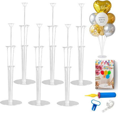 6 Sets Balloon Stand Kit, Balloon Sticks Holder by QIPUMP