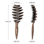 Hair Brush, For All Hair Types, Detangler Hairbrush, Durable Boar Bristle Brush, Vented Design, Massage The Scalp, Curved Paddle Elevates Your Experience