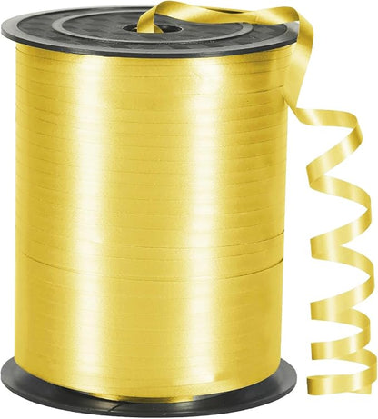 Gold Curling Ribbon, 3/16 inch x 500 Yard Crimped Gold Curling Ribbon by PendantofLuck