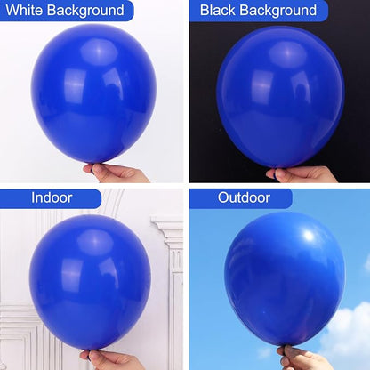 RUBFAC Blue Balloons Different Sizes Royal Blue Balloon Arch Kit 154pcs | - Image 4