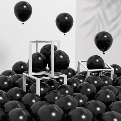 Awenztech 120pcs 5 inch Black Latex Balloons | Graduation, Anniversary by Awenztech