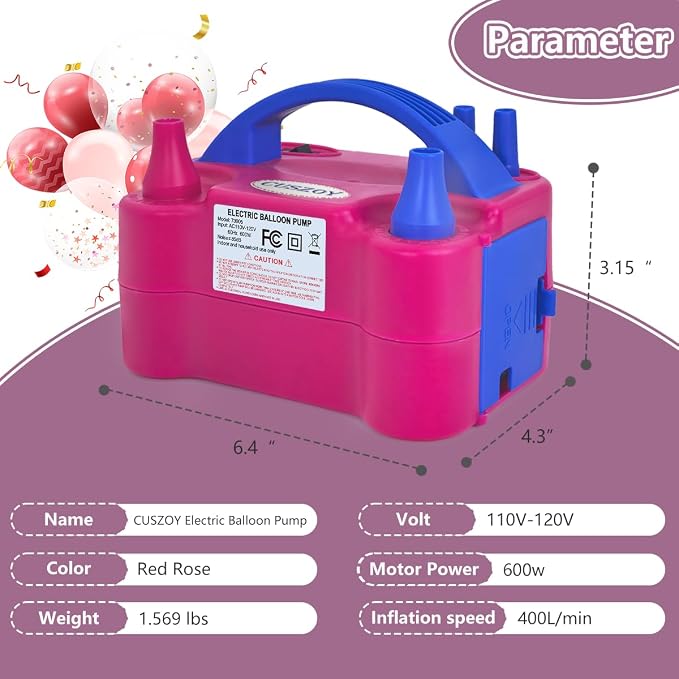 Electric Balloon Pump 600W, Fast Balloon Blower - Image 4