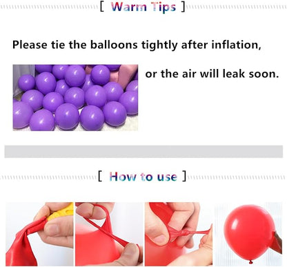 5 inch Purple Party Balloons - Image 6