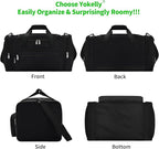 Sports Duffel Bag 20 inch for Travel Gym - Black