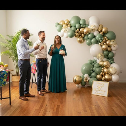 Vellax 146-Pc Balloon Garland Arch Kit, Sage Green - Image 9