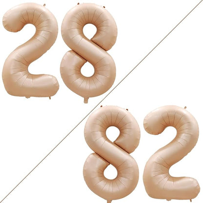 Number 28 Balloons for 28th Birthday Party Decorations, 42 Inch Jumbo Foil by GOER