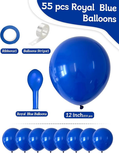 Blue Balloons 55 Pcs 12 Inch Royal Navy Blue Balloon Arch Kit Garland - Image 3