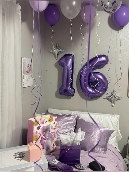 Number Balloon Purple Number 27 - Image 3