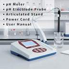 Fristaden Lab Benchtop pH Meter | USA Company | (Upgraded Glass Lab Electrode - 6501)