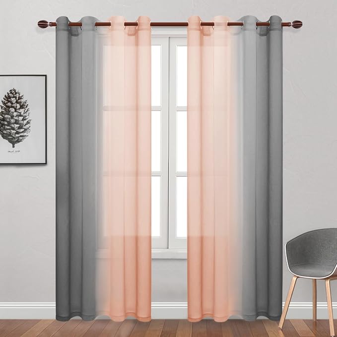 DWCN Ombre Sheer Curtains by DWCN