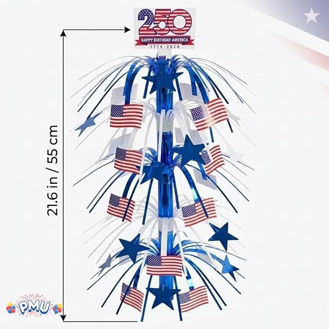 PMU 3 Pcs 21 Inch Patriotic Centerpieces - Image 4