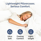 King Pillow Cases Set of 10 - Ultra Soft Hotel Quality Pillowcase Covers - Comfy, Cozy & Wrinkle Free - Shrink, Stain & Fade Resistant - Machine Washable Pillow Protectors - 10 Pcs Set - Antique White