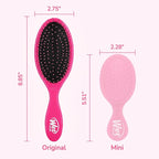 Wet Brush Detangling Brush, Original Detangler Brush (Pink) - Wet & Dry Tangle-Free Hair Brush for Women & Men - No Tangle Soft & Flexible Bristles for Straight, Curly, & Thick Hair