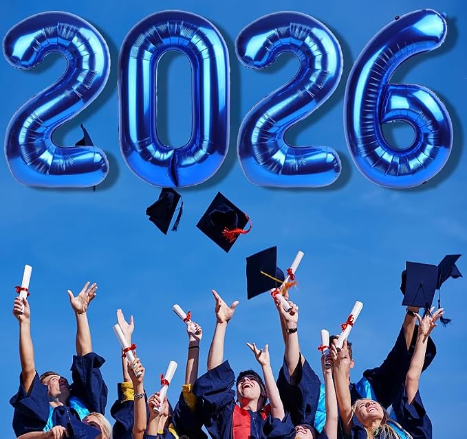 Number Balloons 2026 Balloon 40 inch Dark Blue - Image 3