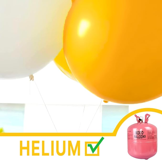 PartyWoo Yellow Mustard Yellow fall Latex Helium Balloons 4pcs | 36 Inch - Image 5