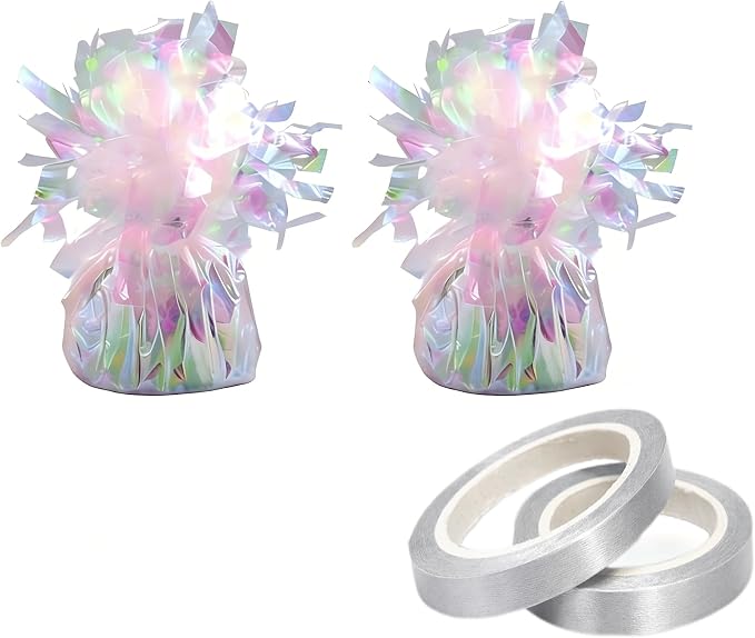Balloon Weights Iridescent 2Pcs | Perfect by Unknown