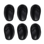 6pcs Earmuffs Heat Protector for Hair Black Ear Cuff Black Hair Dye Ear Protectors for Hair Dryer Ear Protector for Salon Hair Salon Earmuffs Hair Dyeing Supplies Plastic Hairbrush