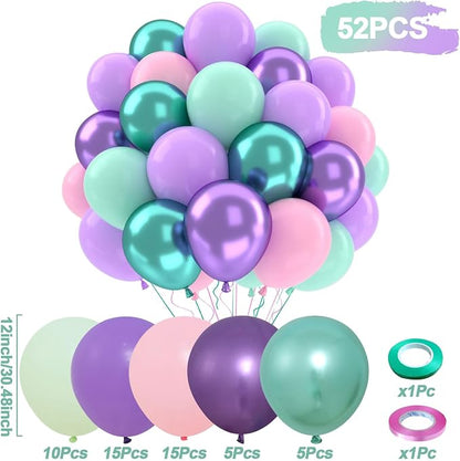 Patimate Mermaid Party Balloons Set - Image 3