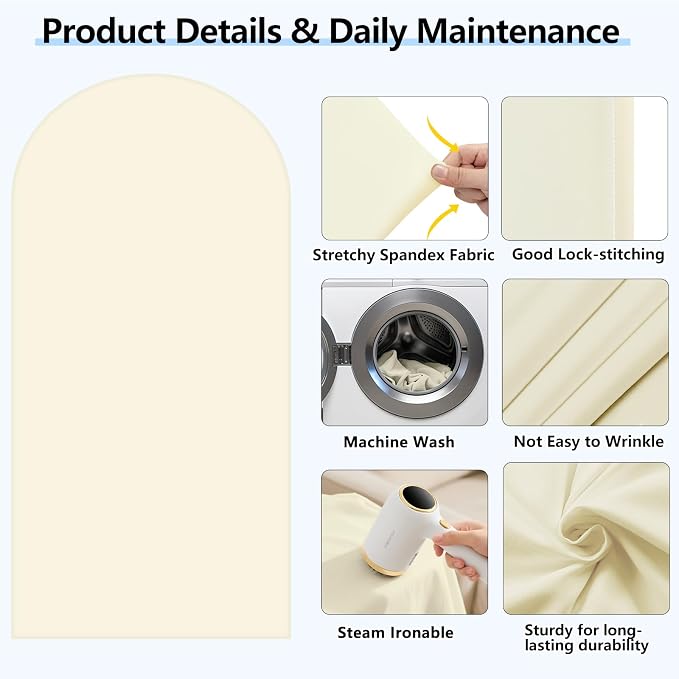 Hemmotop Stretchy Arch Backdrop Cover, 2 Sided, Perfect 360° Decor, - Image 5