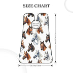 Waterproof Grooming Apron, Non-Stick Beard Bib with Suction Cups, for Animal Wild Horse Painting