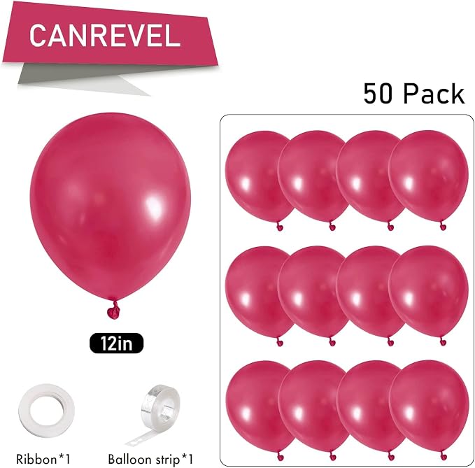CANREVEL Hot Pink Balloons - Image 2