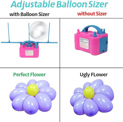 Balloon Pump Electric, 110V 600W Balloon Blower Inflator Dual Nozzle Air Pump - Image 5
