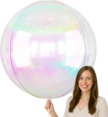 50 Inch Giant Iridescent Round Foil Balloons by vibzox
