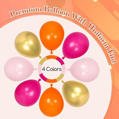 Pink and Orange Balloon Arch Kit - Image 4