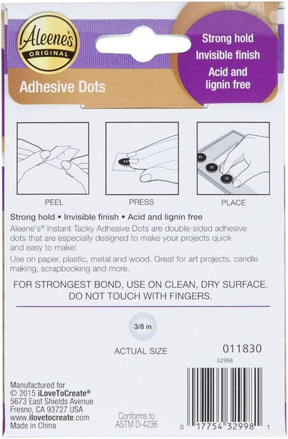 Aleene's Instant Tacky Adhesive Dots, Acid Free Glue Dots, Strong Hold - Image 6