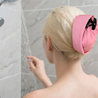 Waterproof Hair Sleeve for Long Hair, Crown Washing Shower Cap Ponytail, Reusable Adjustable, Quick Root Refresh for Shower Gym Travel Pool Beach, Time Saver (Purple, 2PC)