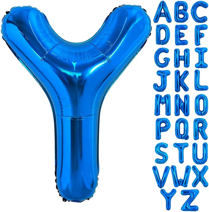 Blue Letter Y Balloon, Y Balloons Letter by BBPOOL