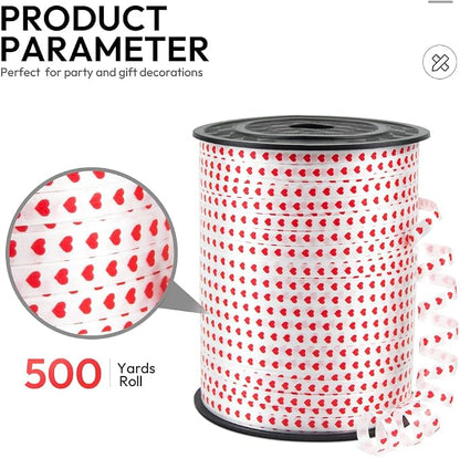 500 Yards Valentines Curling Ribbon - Image 2