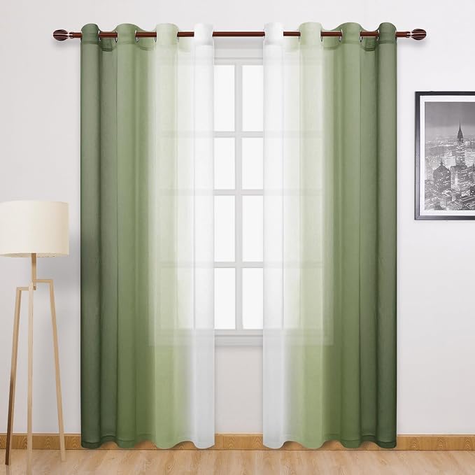 DWCN Ombre Sheer Curtains by DWCN