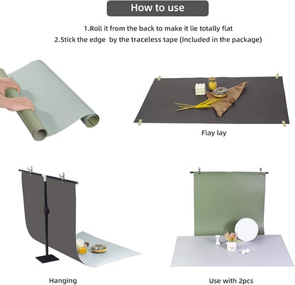 Yoocheese Photo Backdrop Kit, Double-Sided Paper Background - Image 6