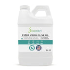 Soapeauty Extra Virgin Olive Oil | 100% Pure & Natural Unrefined Cold-Pressed Carrier Oil | Massage & Body Oil | for Skin, Face, Hair, and Soap Making | Carrier for Essential Oils - 64 Fl Oz