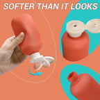 ASEVAT 6.7oz Airtight Plastic Travel Shampoo Bottles, Travel Shampoo and Conditioner Bottles Refillable, Empty Squeeze Bottle, Hand Soap Dispenser for Vacation, Gym, Lotion(OrangeGreenBlue)