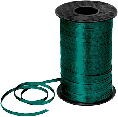 PMU 500 Yards x 3/16in Hunter Green Crimped Curling Ribbon String by PMU