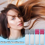ELANE 4 Pack Root Comb Applicator Bottle, Oil Comb Applicator for Hair Dye, Shampoos, Salons. (Grey+Red)