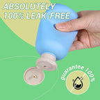 ASEVAT 6.7oz Airtight Plastic Travel Shampoo Bottles, Empty Squeeze Bottle, Travel Shampoo and Conditioner Bottles Refillable, Hand Soap Dispenser for Vacation, Gym, Lotion(PinkGreenBlue)