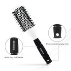 Round Brush For Blow Drying, Nano Tech Thermal Ceramic Ionic, Ball Tip Round Barrel Hair Brushes For Styling, 2 Clips and 1 Comb Included (2.54 inch with Bristles & Barrel 1.3 inch)…