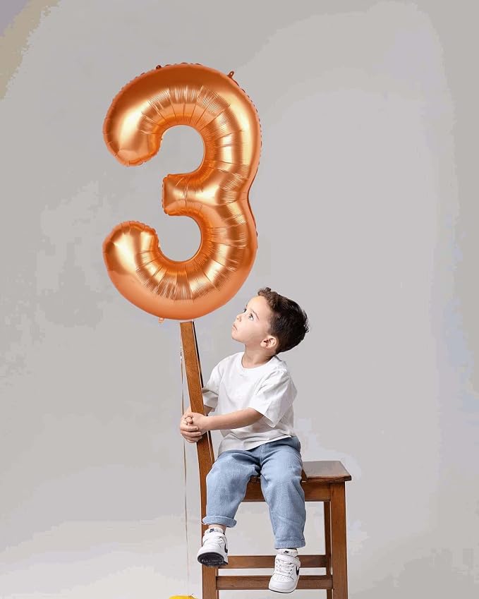 Orange 4 Balloon - Image 3